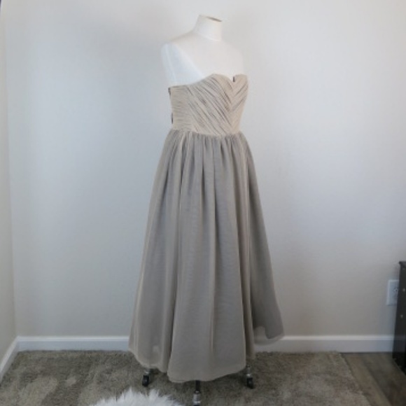 Alice + Olivia Tulle Midi Tulle Gown sz 4 - Picture 4 of 5